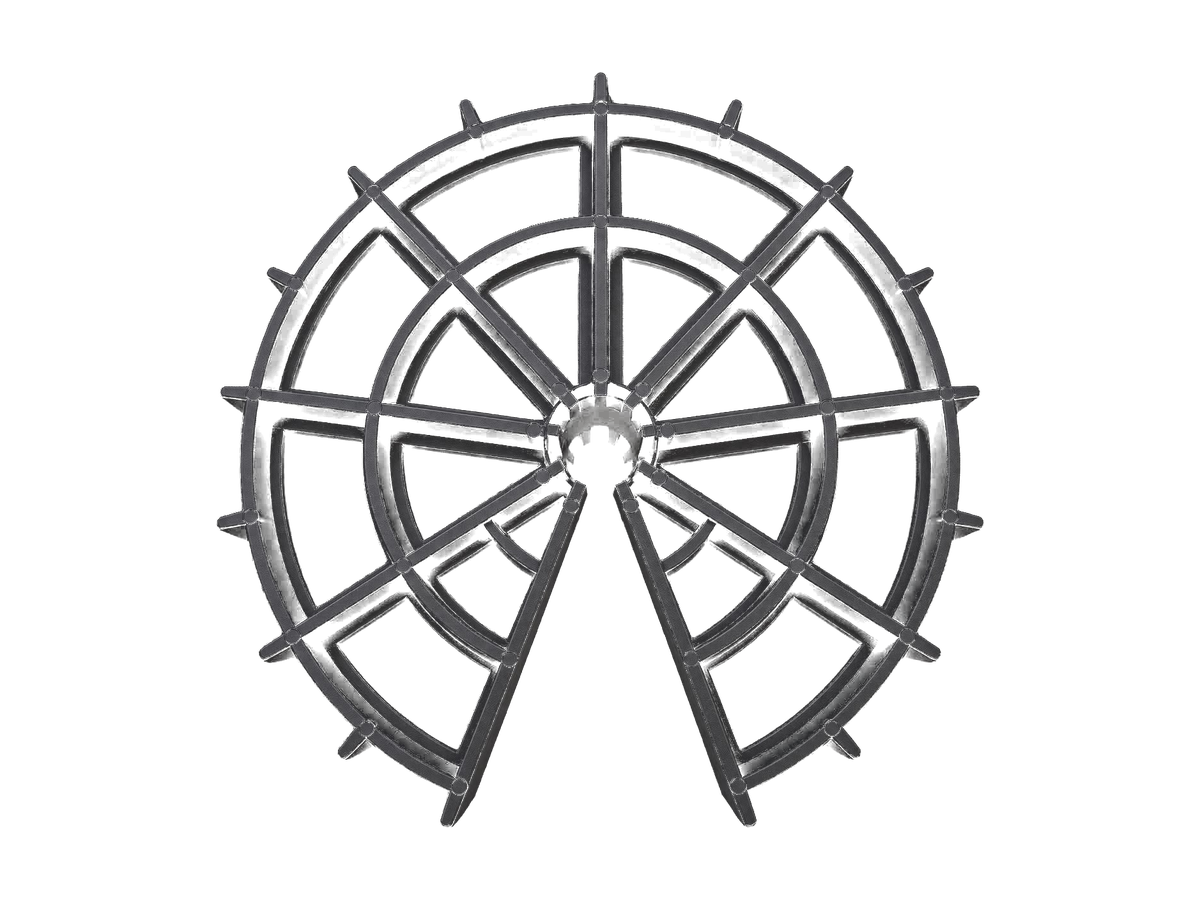 Black wheel plastic spacer