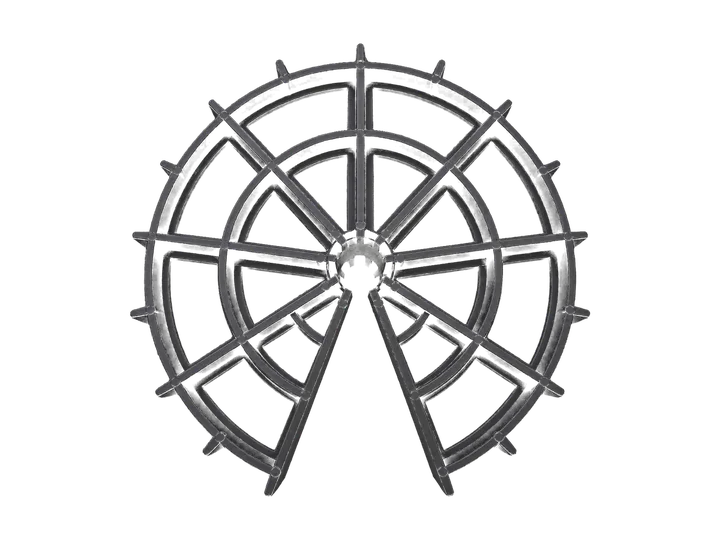 Black wheel plastic spacer